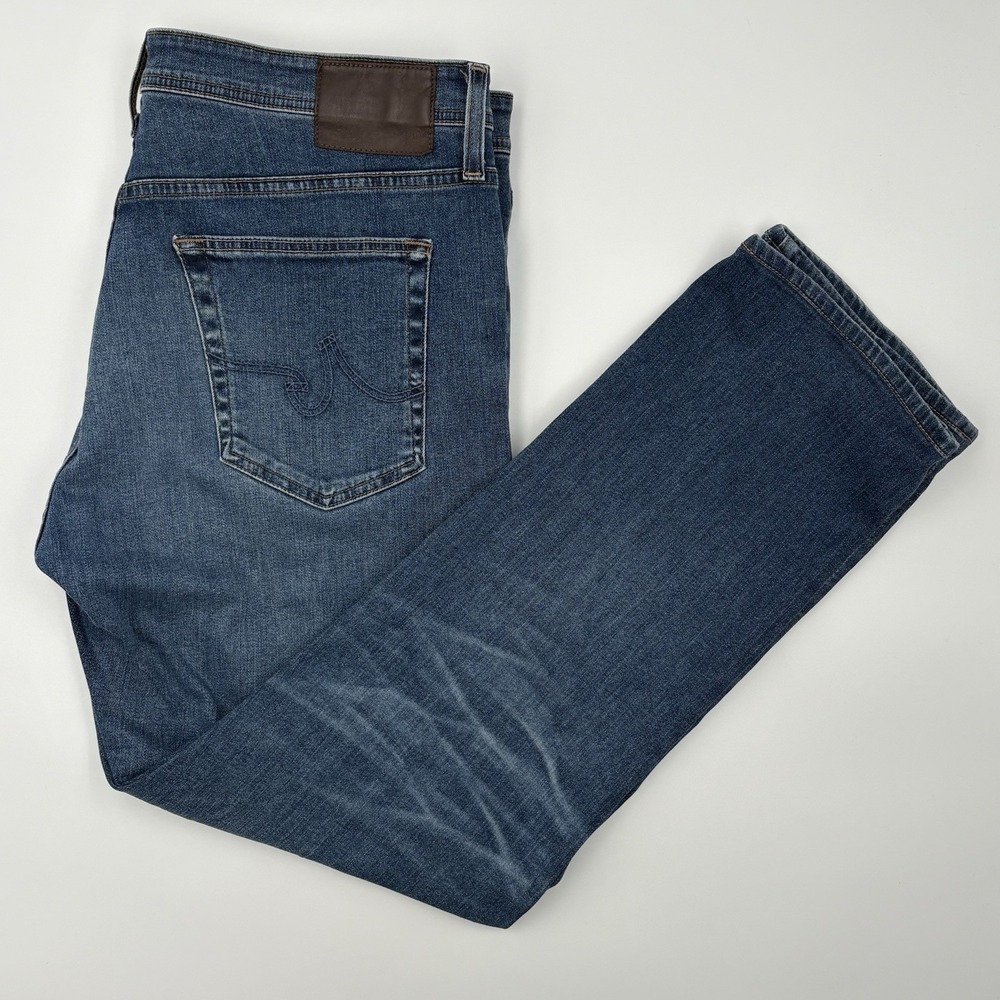 AG Adriano Goldschmied The Graduate Tailored Leg Jeans Men's Size 38R Blue Denim